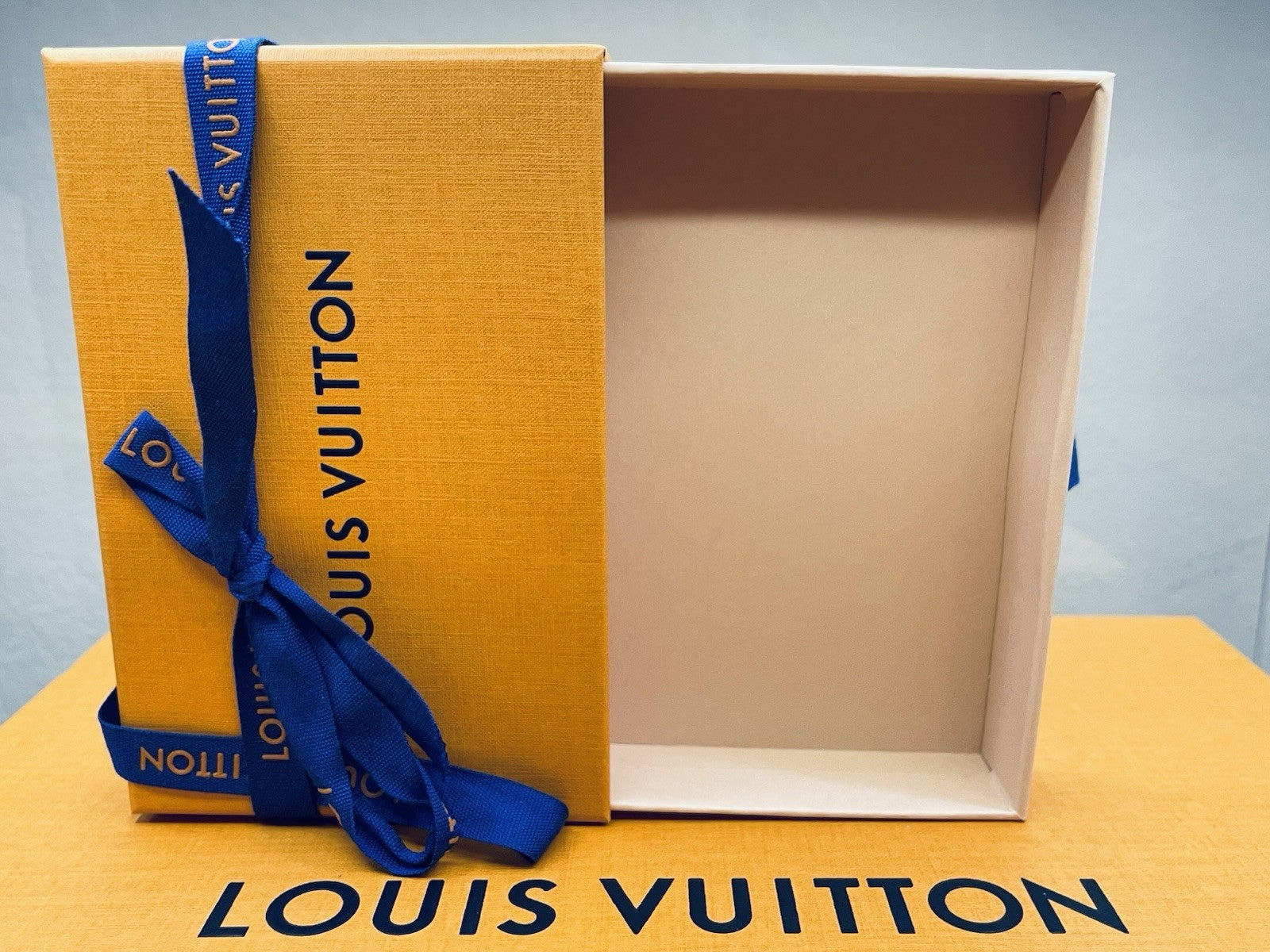 Authentic Louis Vuitton Empty Orange Box Pull Drawer(5”x3.5”x1”)