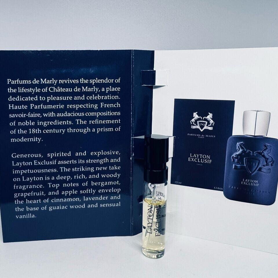 Parfums De Marly Cologne Collection For Men Sample Vials Spray 16pc Set