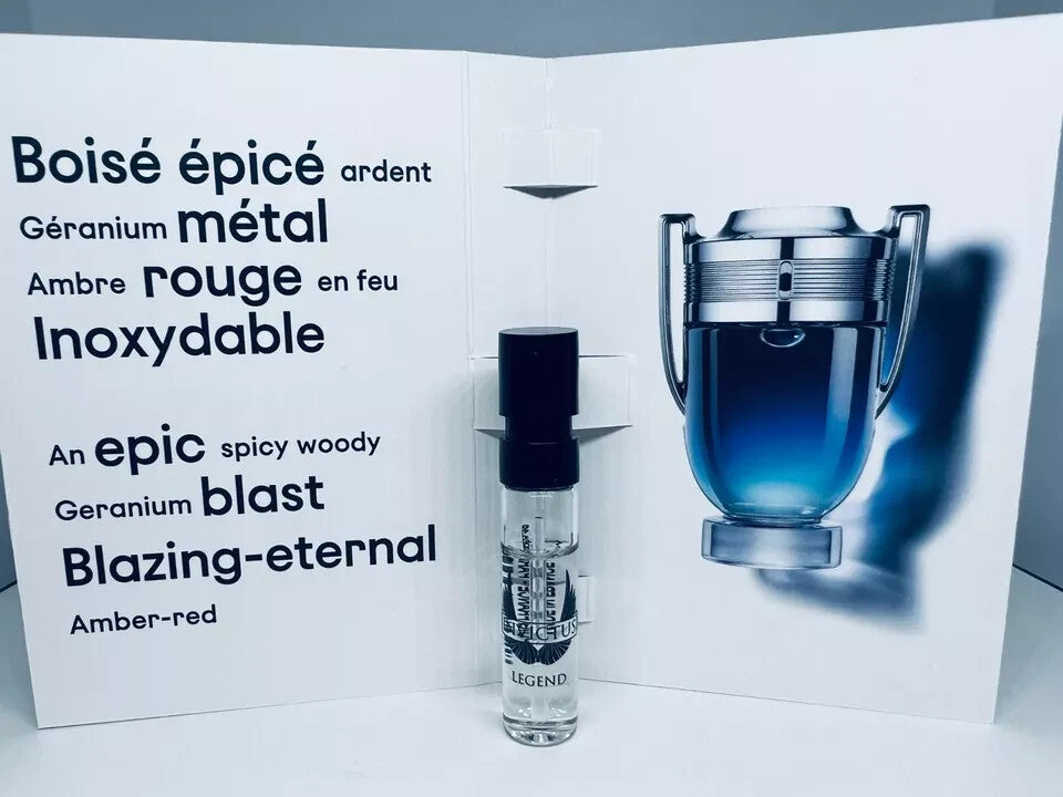 Paco Rabanne Perfume Collection For Men Sample Spray Vials 10pc Set
