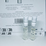 2Pc Creed Love in Black EDP Sample Spray 1.7ml Official Carded
