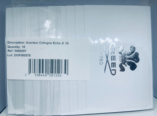 10x Creed Aventus Cologne For Him EDP Official Card Sample Spray 1.7ml