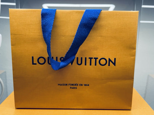 Authentic LOUIS VUITTON 8.75 X 7 X 4.5” Paper Gift/Shopping Bag