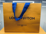 Authentic LOUIS VUITTON 8.75 X 7 X 4.5” Paper Gift/Shopping Bag
