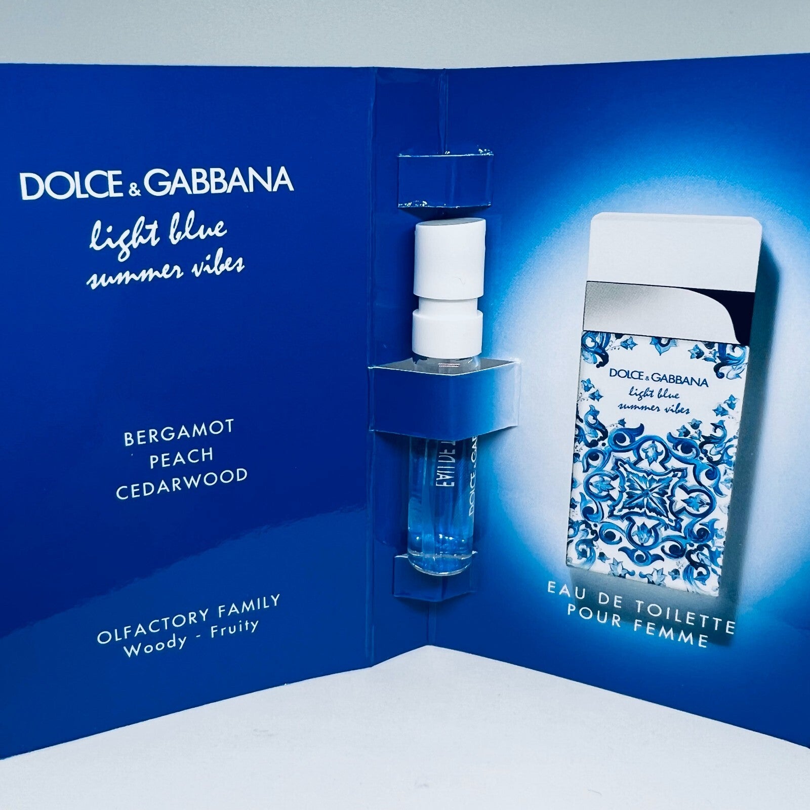 Dolce & Gabbana Light Blue Summer Vibes EDT For Women Sample Spray 1.5ml New