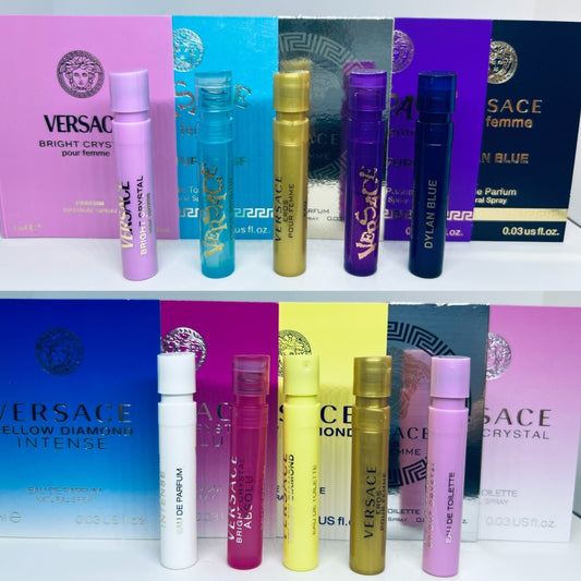 Versace Women Perfume Collection Sample Spray Vials 10Pc Set