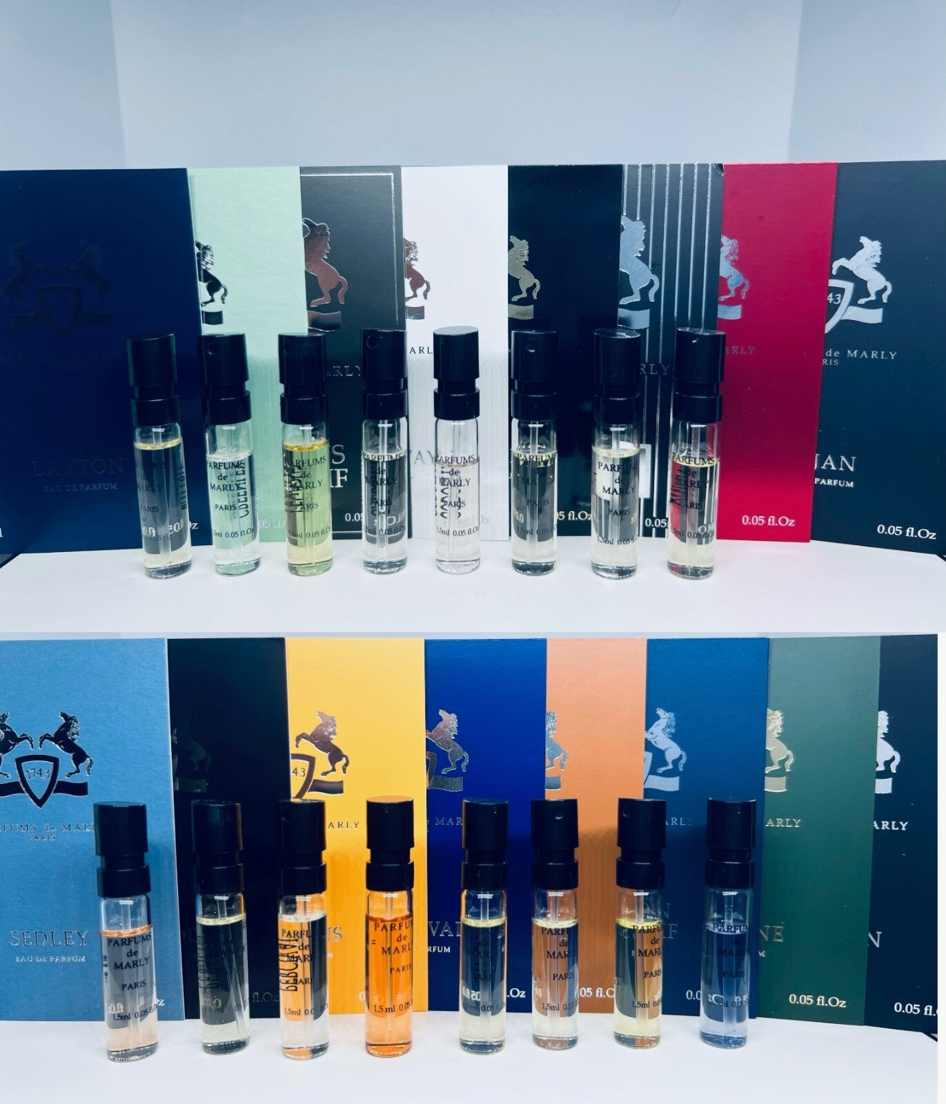 Parfums De Marly Men Perfume Collection Sample Vials Spray 16pc Set