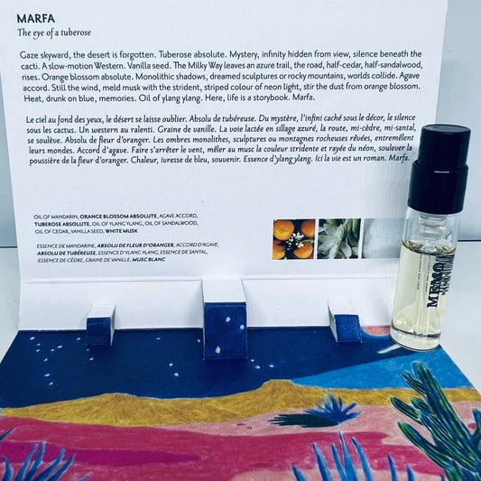Memo Paris Marfa Eau de Parfum Sample Spray Vial 1.5ml / 0.05 oz