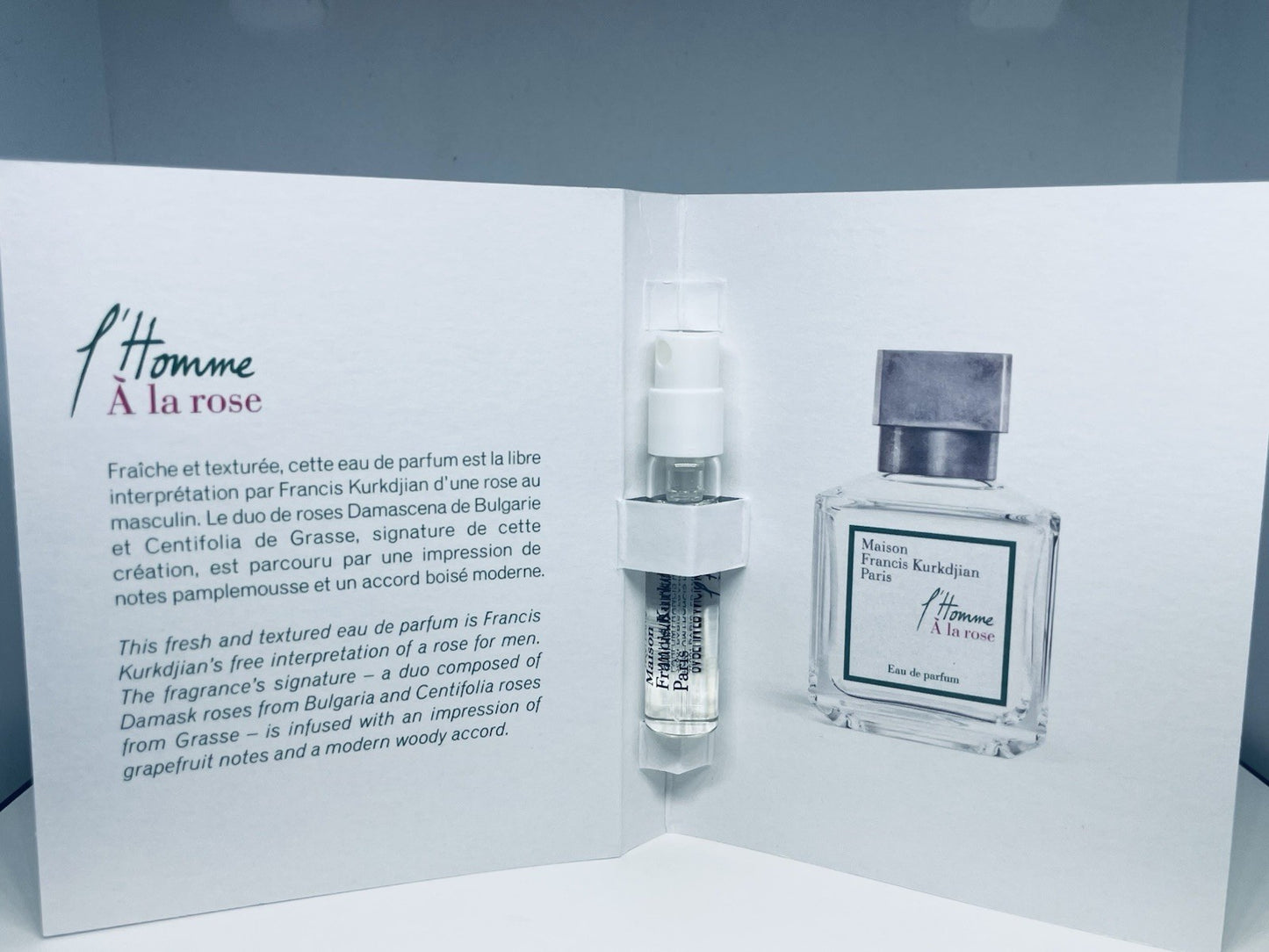 Maison Francis Kurkdjian Men Perfume Collection Sample Spray 10pc Set