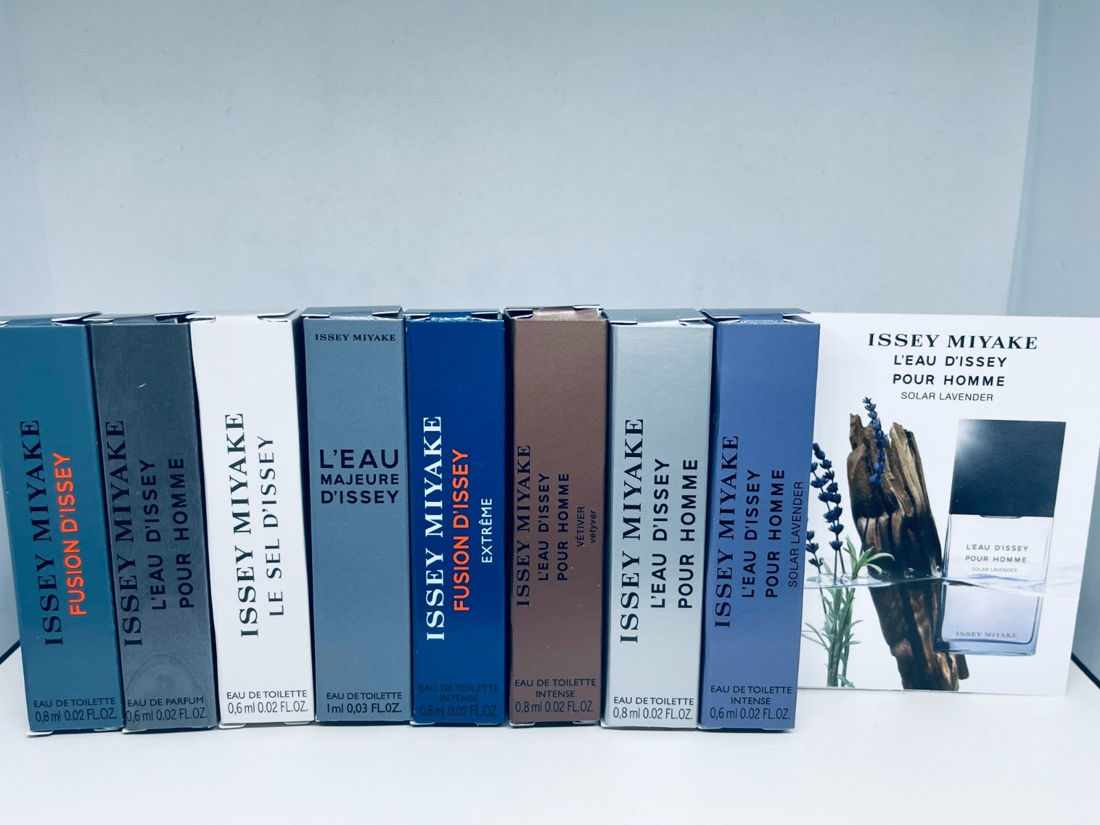 Issey Miyake Cologne Collection For Men Sample Spray 8pc Set