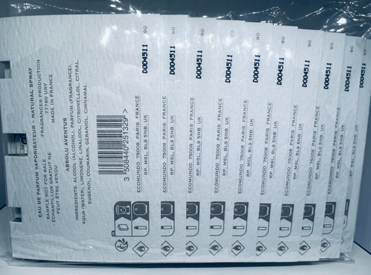 10x Creed Absolu Aventus EDP Official Card Sample Spray 1.7ml New Release