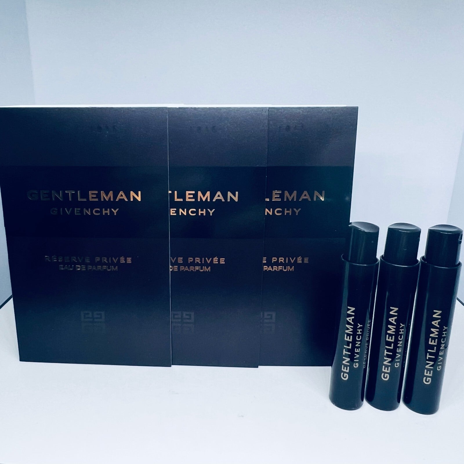3 Givenchy Gentleman Reserve Privée Eau de Parfum Samples Spray 1ml / 0.03oz