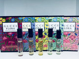 Gucci Flora Gorgeous Women Perfume Collection Sample Spray 5Pc Set