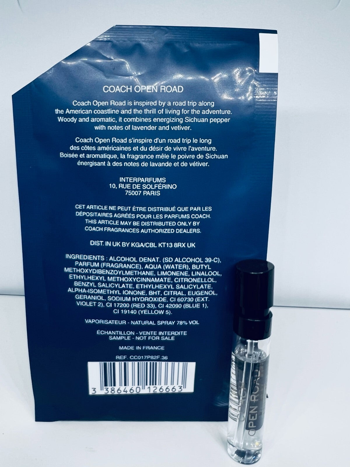 Coach Cologne Collection Sample Spray Vials 7pcs Set