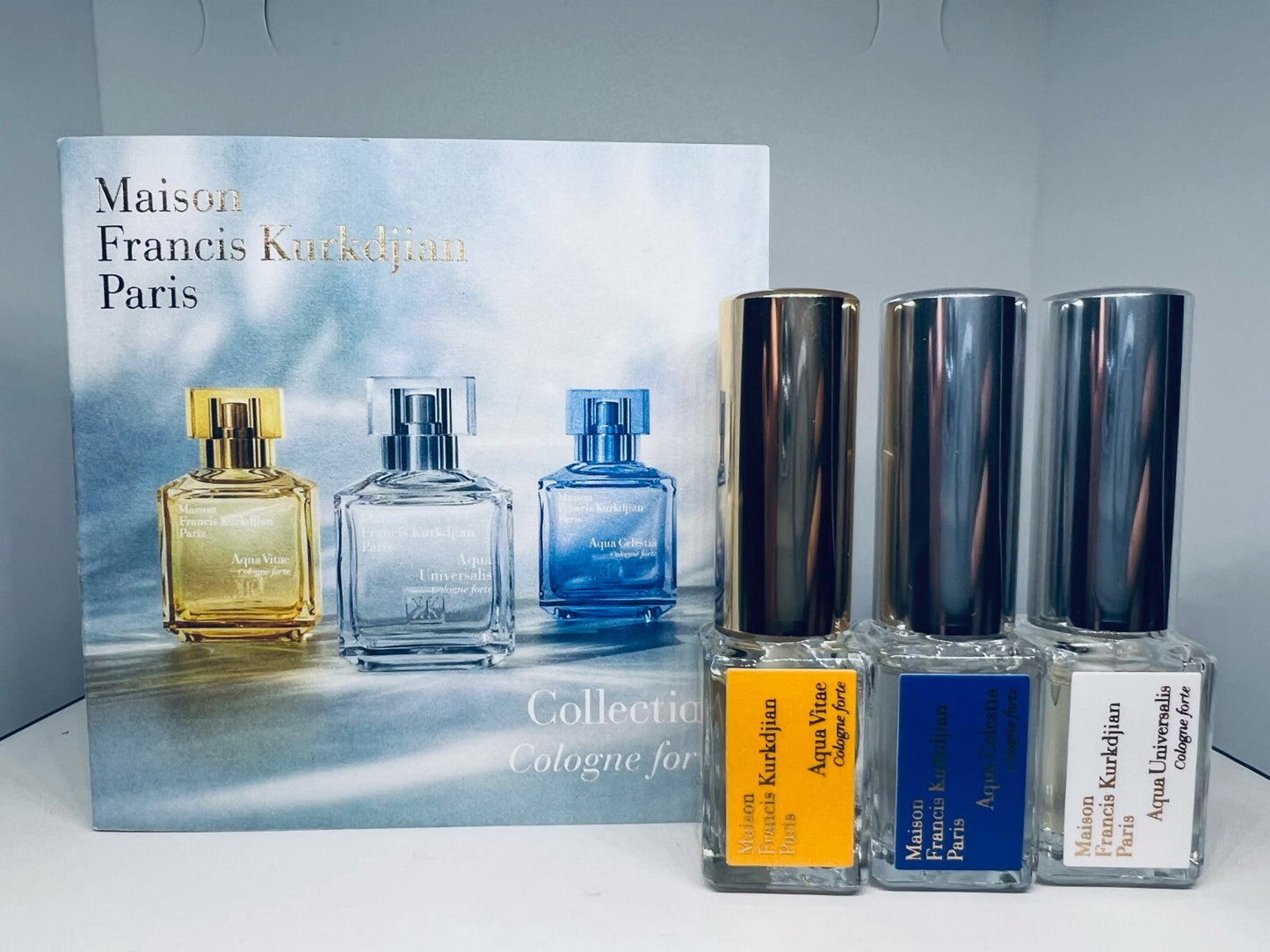 Maison Francis Kurkdjian Aqua Collection Cologne Forte Set Travel Spray 5mlx3