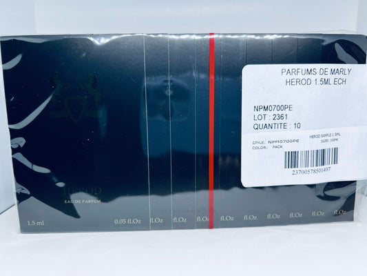 Parfums De Marly Herod Eau de Parfum x 10 Sample Spray 0.05oz / 1.5ml Each