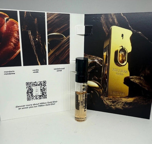 Paco Rabanne Million Gold Elixir Parfum Intense Sample Spray 1.5ml