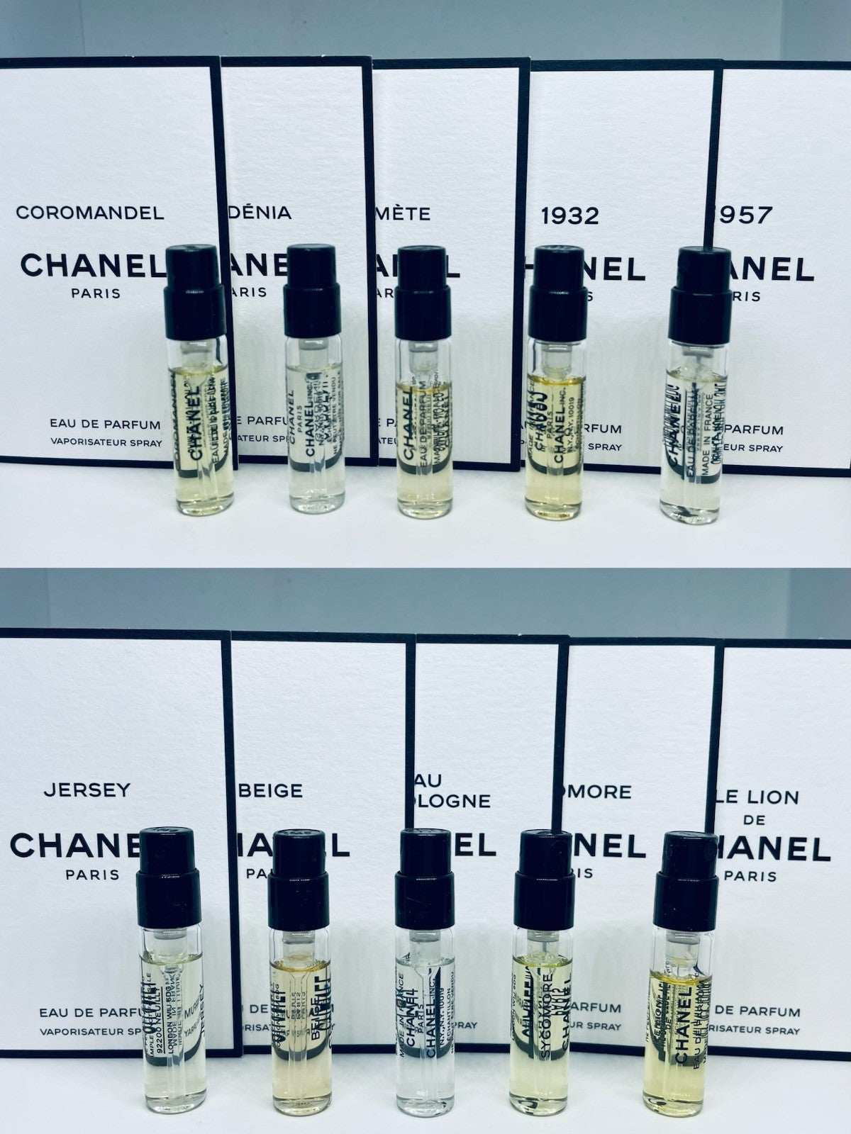 Chanel Les Exclusifs Discover Collection Sample Spray 10pc Set