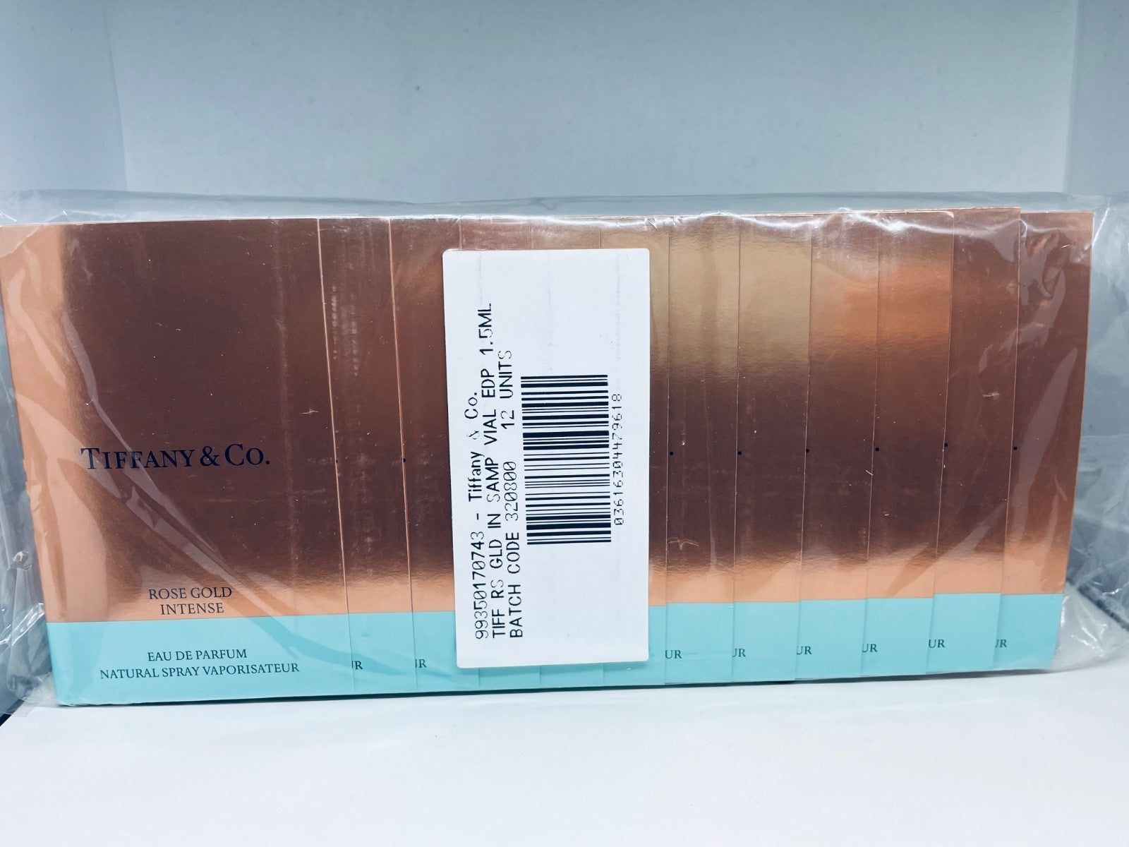 12 Pack Tiffany & Co ROSE GOLD Intense Eau de Parfum Sample Spray 1.2ml/0.04oz