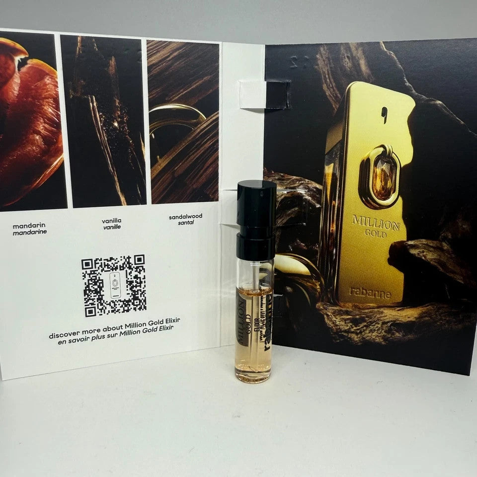 Paco Rabanne One Million Perfume Collection For Men Sample Spray 7pc Set