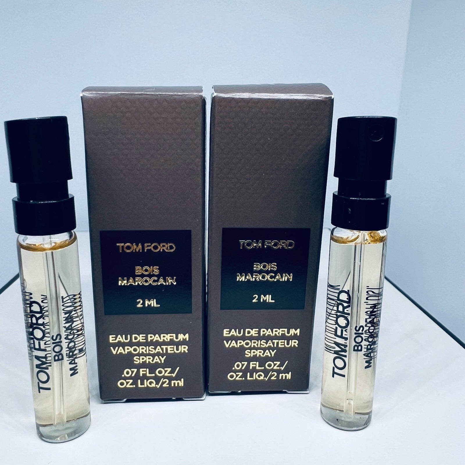 2 Tom Ford Bois Marocainis Eau de Parfum Sample Spray Vial 2ml / 0.07oz
