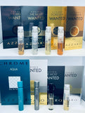 Azzaro Wanted Men Cologne Collection Sample Spray 8pc Set