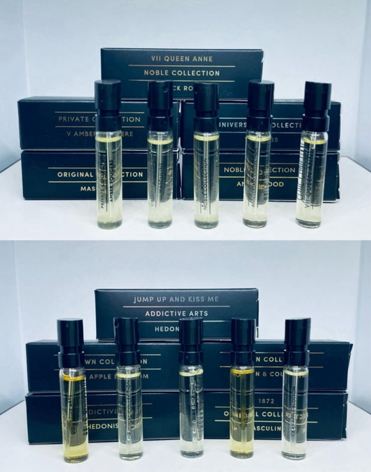 Clive Christian Parfume Collection For Men Sample Spray 10pc Set