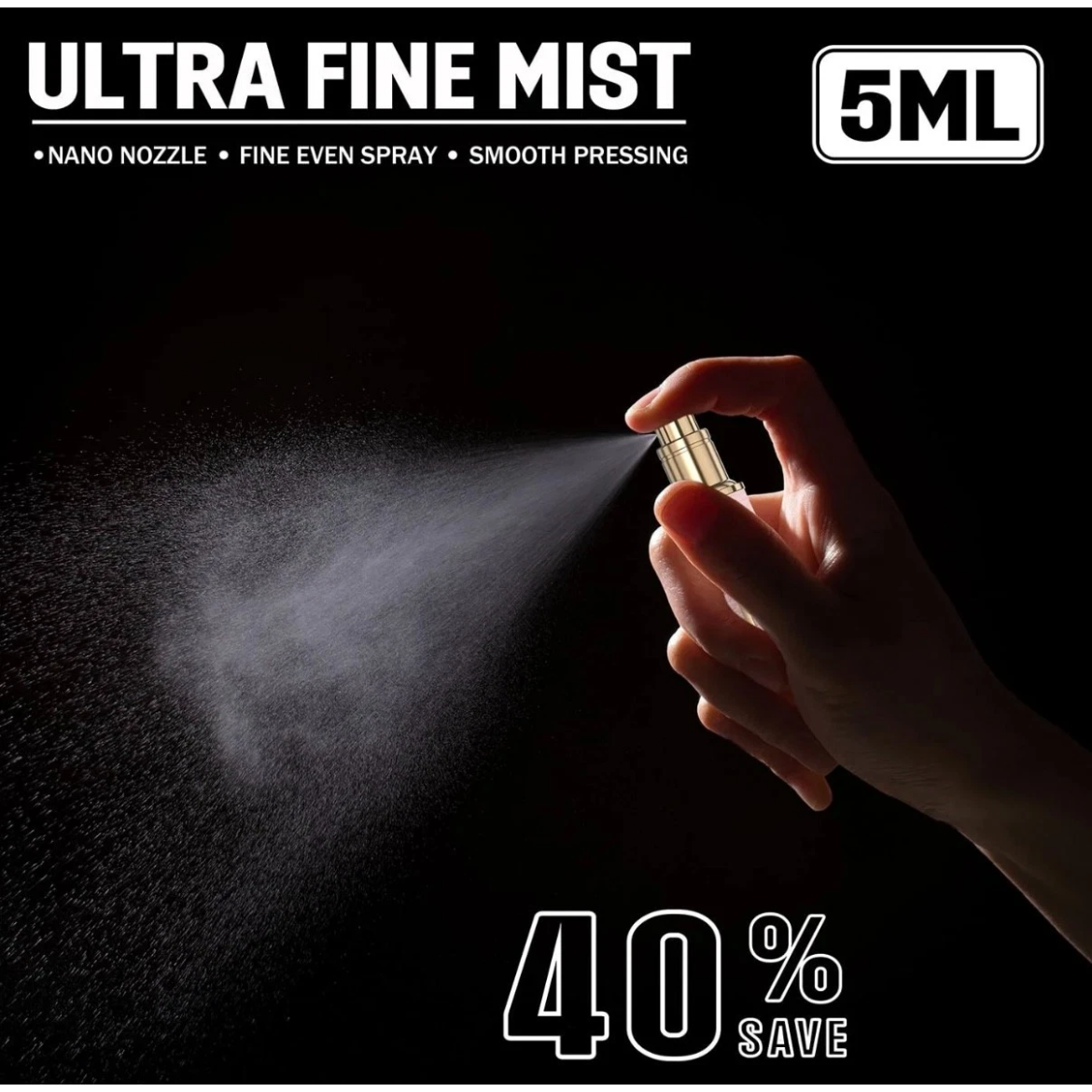 Luxury Leather Perfume Atomizer Travel Refillable 5ml